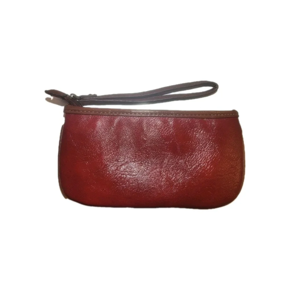 Women's b.o.c Born Concept Brick Red,‎ Brown Faux Leather Wristlet